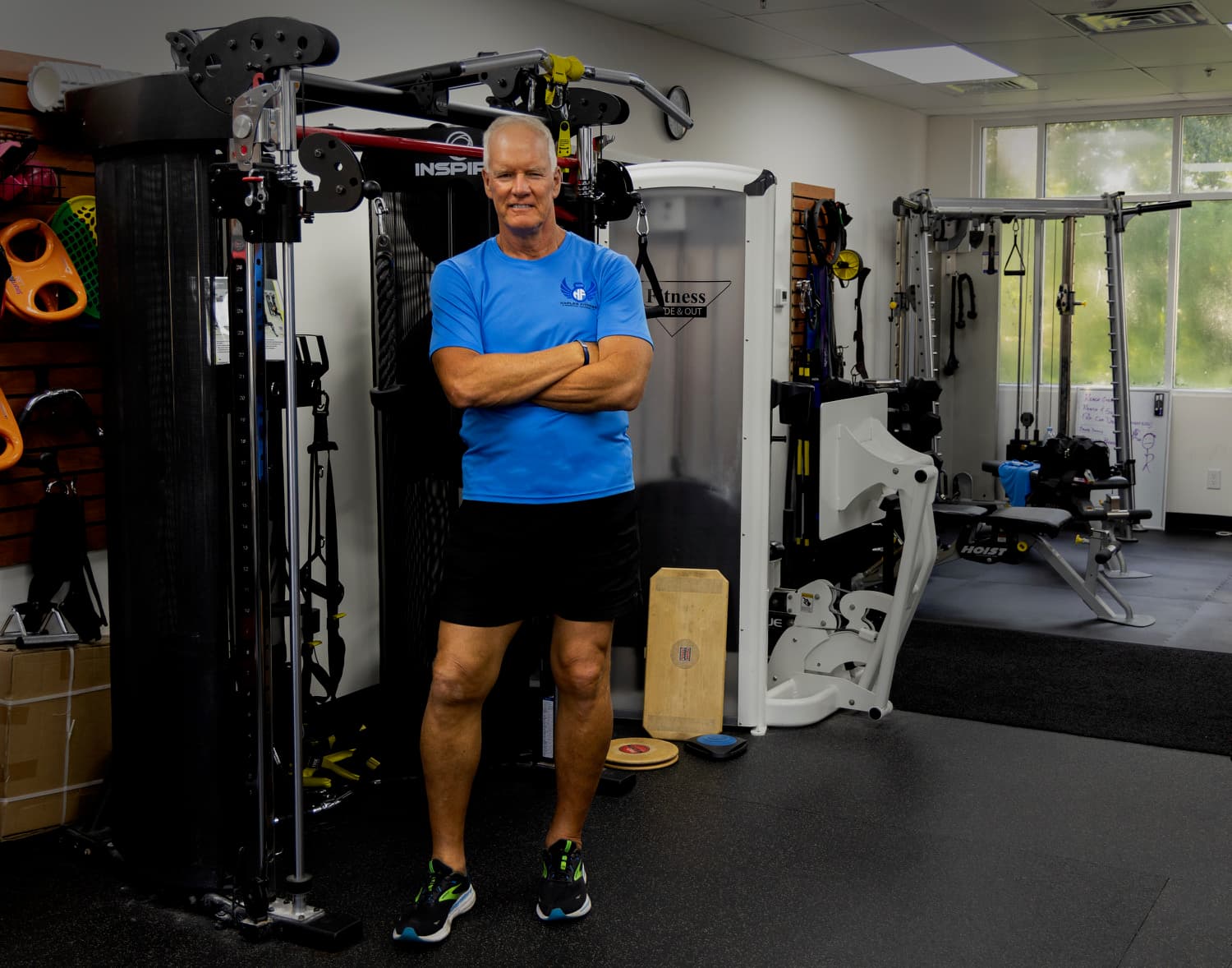 Coach Bruce Wallace at the Naples Fitness studio